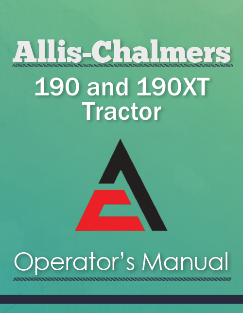 Allis-Chalmers 190 and 190XT Tractor Manual