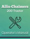 Allis-Chalmers 200 Tractor Manual