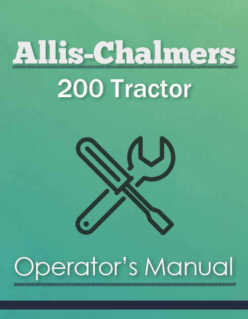 Allis-Chalmers 200 Tractor Manual