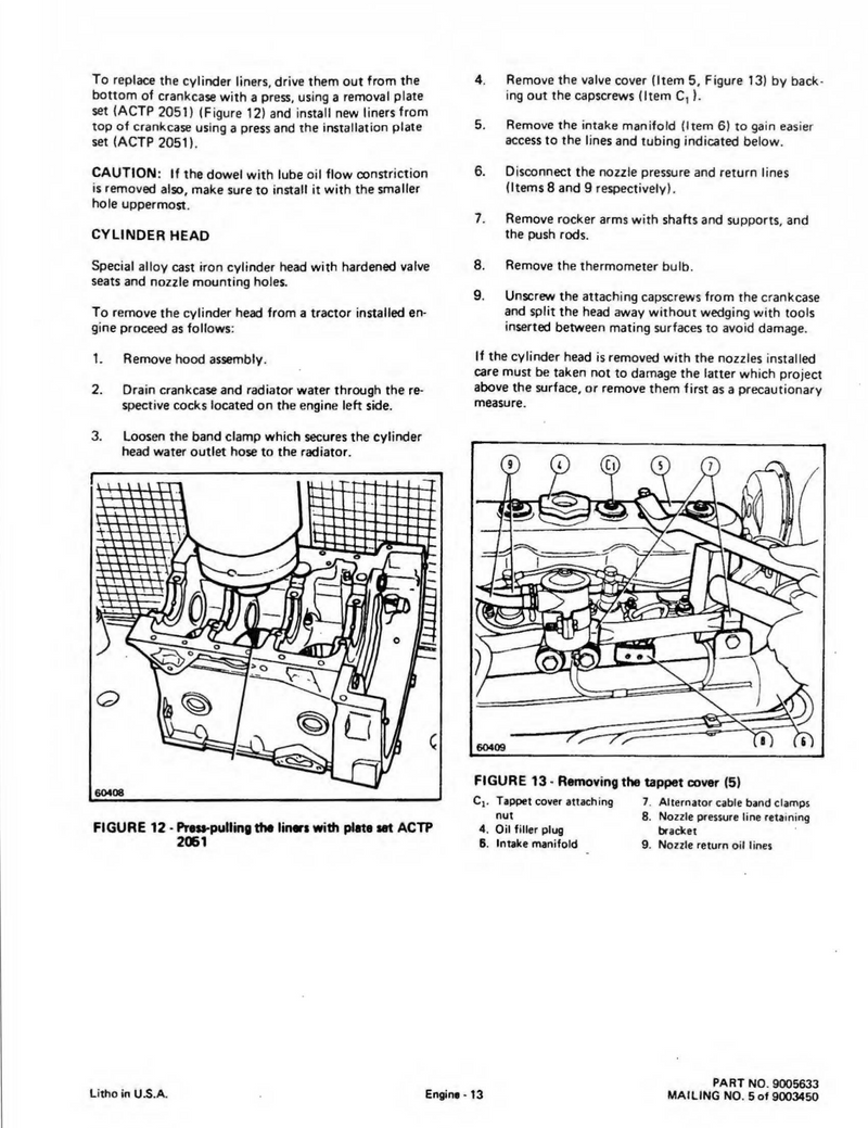 Allis-Chalmers 5040 and 5045 Tractors  - COMPLETE SERVICE MANUAL