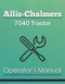 Allis-Chalmers 7040 Tractor Manual