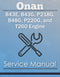 Onan B43E, B43G, P218G, B48G, P220G, and T260 Engine - Service Manual