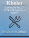 Kholer Command Pro 27 Ch18-745 Horizontal Engine - Service Manual