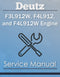 Deutz F3L912W, F4L912, and F4L912W Engine - Service Manual