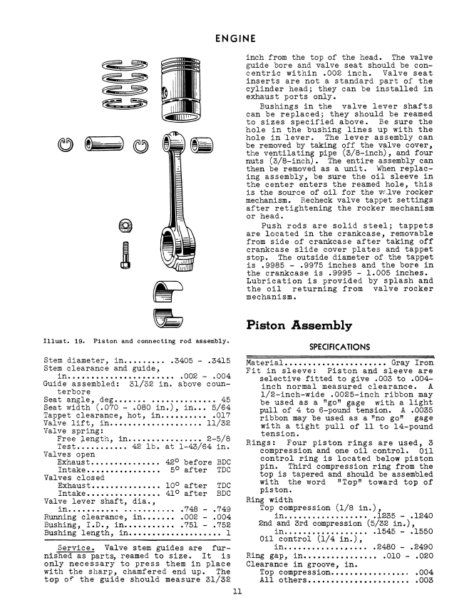 International Farmall H,  HV,  I4, IU4, U4, and W4 Tractor - Service Manual