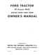 Ford 2000 and 4000 Series (1962-1964) Tractors Manual