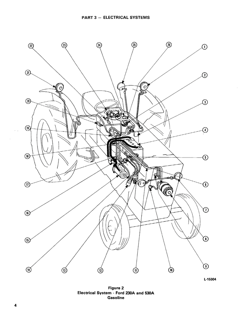 Ford 230A, 231, 335, 340A, 340B, 420, 445, 455A, 531, 532, 535, 540A, 540B, 545, and 545A Tractor - Service Manual