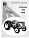 Operator's manual cover for International Harvester 574 tractor with tractor illustration.