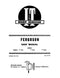 Ferguson TE20, TO20, and TO30 - I&T Shop Service Manual