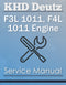 KHD Deutz F3L 1011 and F4L 1011 Engine - Service Manual