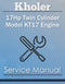Kohler 17Hp Twin Cylinder Model KT17 Engine - Service Manual