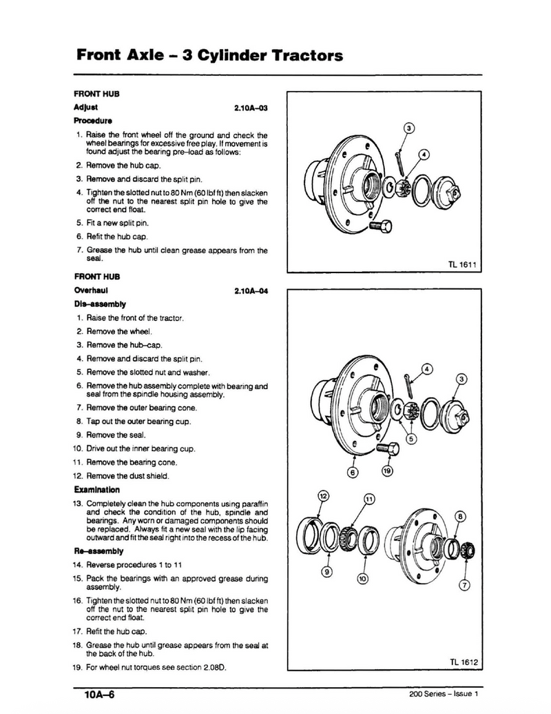 Massey Ferguson 240, 250, 270, 290, and 298 Tractor - Service Manual