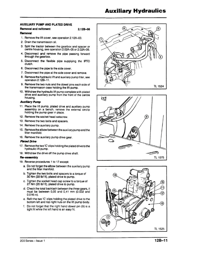 Massey Ferguson 240, 250, 270, 290, and 298 Tractor - Service Manual