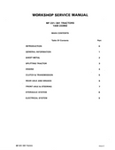 Massey Ferguson 231 and 261 Tractor - COMPLETE Service Manual