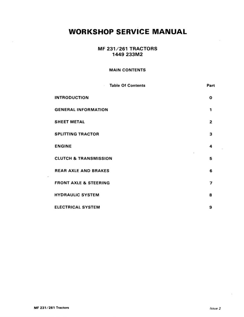 Massey Ferguson 231 and 261 Tractor - COMPLETE Service Manual