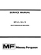 Massey Ferguson 3, 9, 10, and 12 Baler - Service Manual
