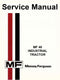 Massey Ferguson MF 40 Industrial Tractor - COMPLETE Service Manual