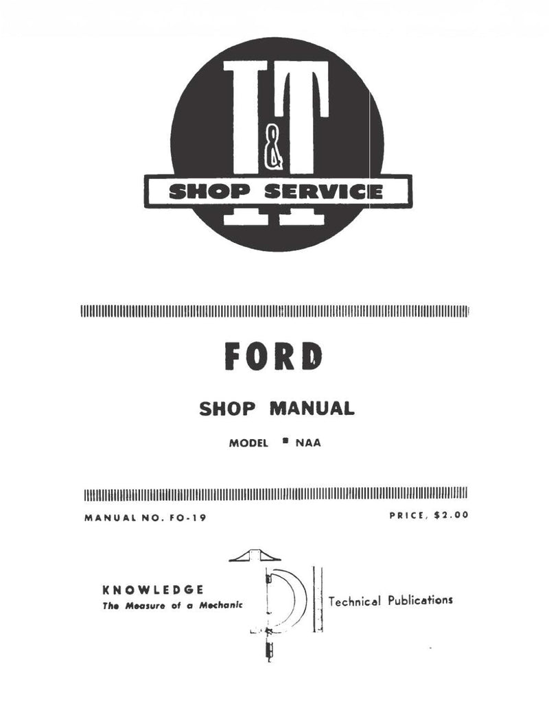 Ford NAA - I&T Shop Service Manual