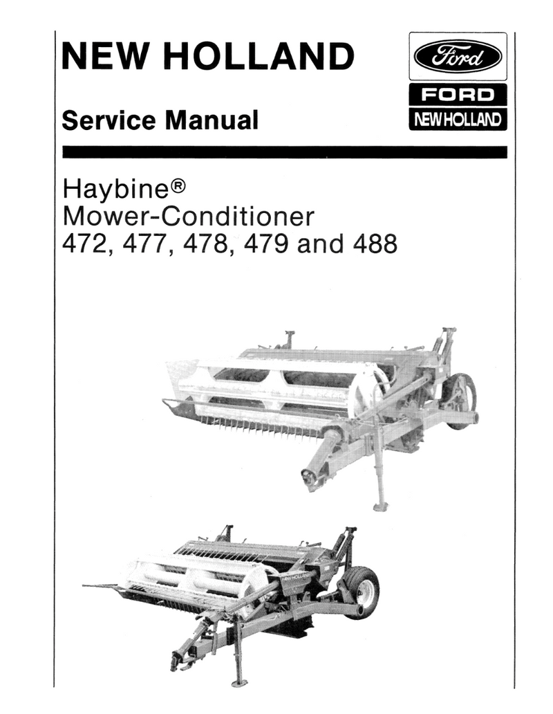 New Holland 472, 477, 479, and 488 Haybine Mower-Conditioner - Service Manual