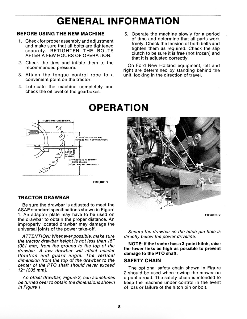 New Holland 489 Haybine Mower-Conditioner - Operator's Manual