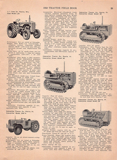 The Tractor Field Book (1950 Edition)