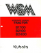 Kubota B1700, B2100, and B2400 Tractor - Service Manual