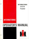International Harvester B-275 Tractor Manual