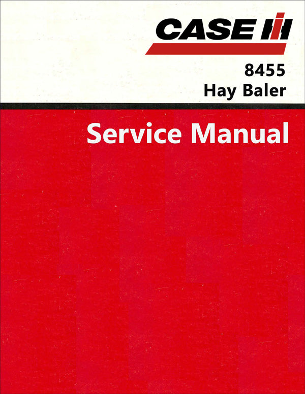 Case IH 8455 Round Baler - Service Manual