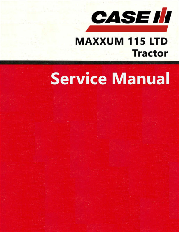 Case IH MAXXUM 115 LTD Tractor - Service Manual
