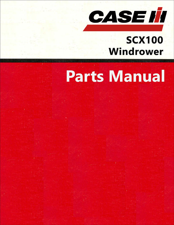Case IH SCX100 Windrower - Parts Catalog