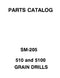 International Harvester 510 Grain Drill - Parts Catalog