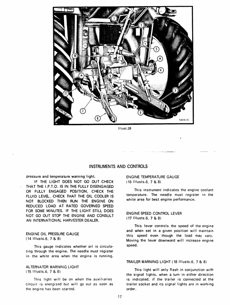 International 454, 474, 475, 574, and 674 Tractors and 2400-2500 Industrial Tractors Manual