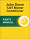 JD 1207 Mower Conditioner - Parts Catalog