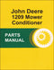 JD 1209 Mower Conditioner - Parts Catalog
