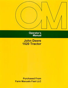 John Deere 1520 Tractor Manual