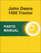 JD 1550 Tractor - Parts Catalog