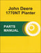 JD 1770NT Planter - Parts Catalog