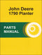 JD 1790 Planter - Parts Catalog