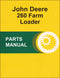JD 260 Farm Loader - Parts Catalog