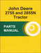 JD 2755 and 2855N Tractor - Parts Catalog