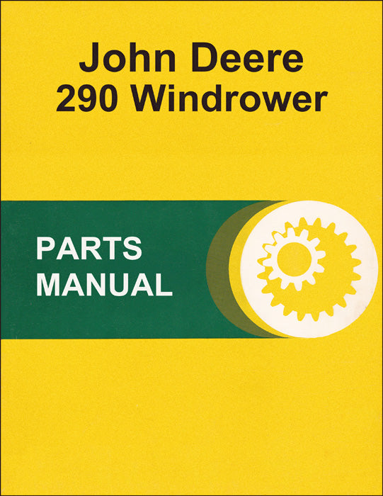 JD 290 Windrower - Parts Catalog