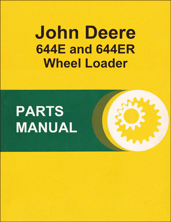 JD 644E and 644ER Wheel Loader - Parts Catalog