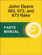 JD 662, 672, and 673 Rake - Parts Catalog