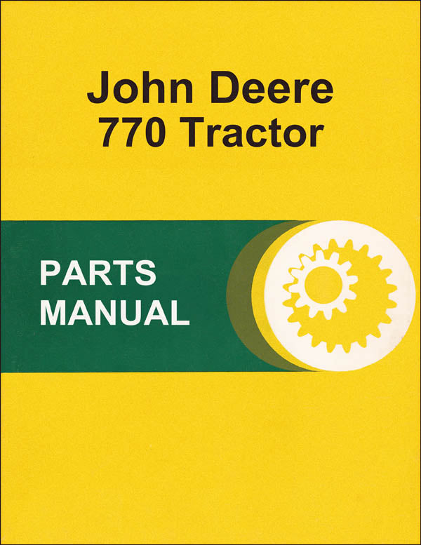 JD 770 Tractor - Parts Catalog