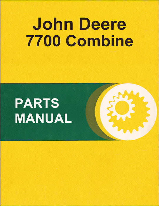 JD 7700 Combine Parts Catalog Farm Manuals Fast