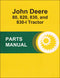 JD 80, 820, 830, and 830-l Tractor - Parts Catalog