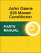 JD 820 Mower Conditioner - Parts Catalog