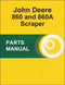 JD 860 and 860A Scraper - Parts Catalog