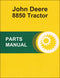 JD 8850 Tractor - Parts Catalog