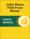 JD F930 Front Mower - Parts Catalog